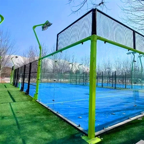Padel panoramische installatie weergegeven